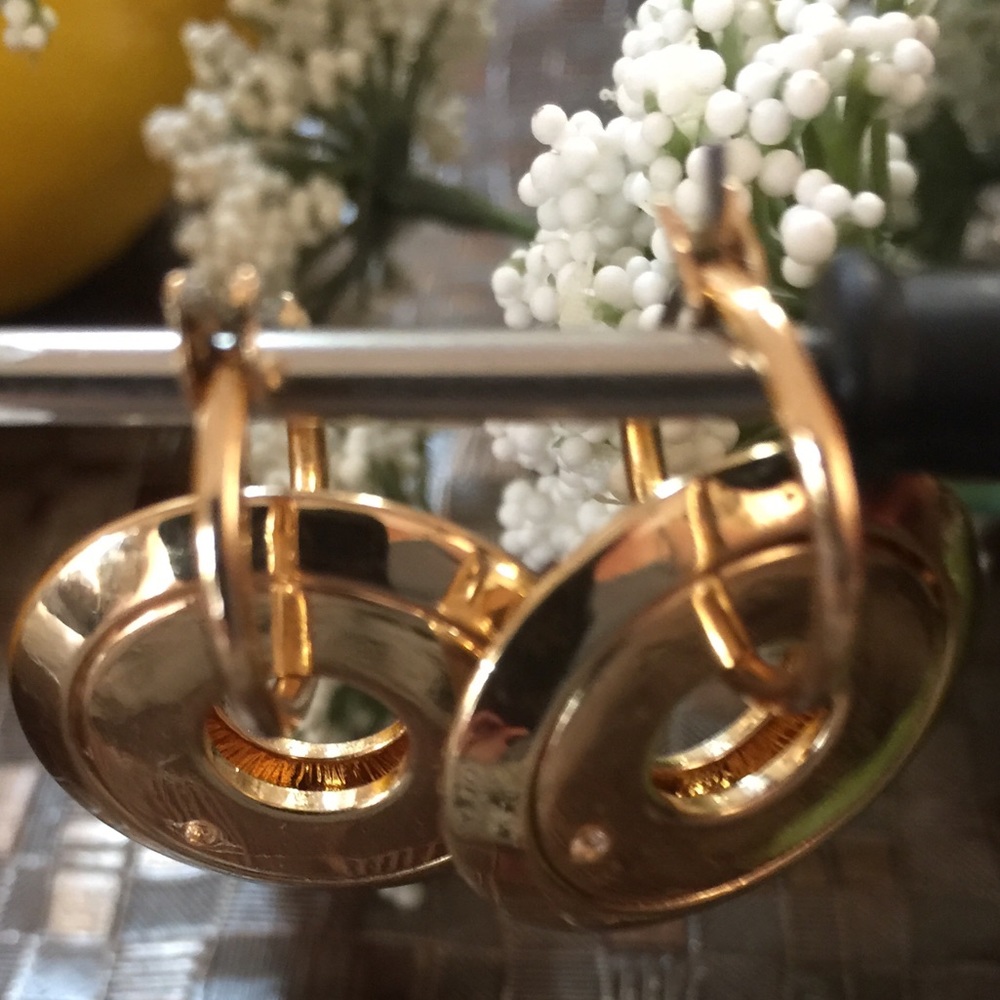 Gold Tone Hoop Earrings